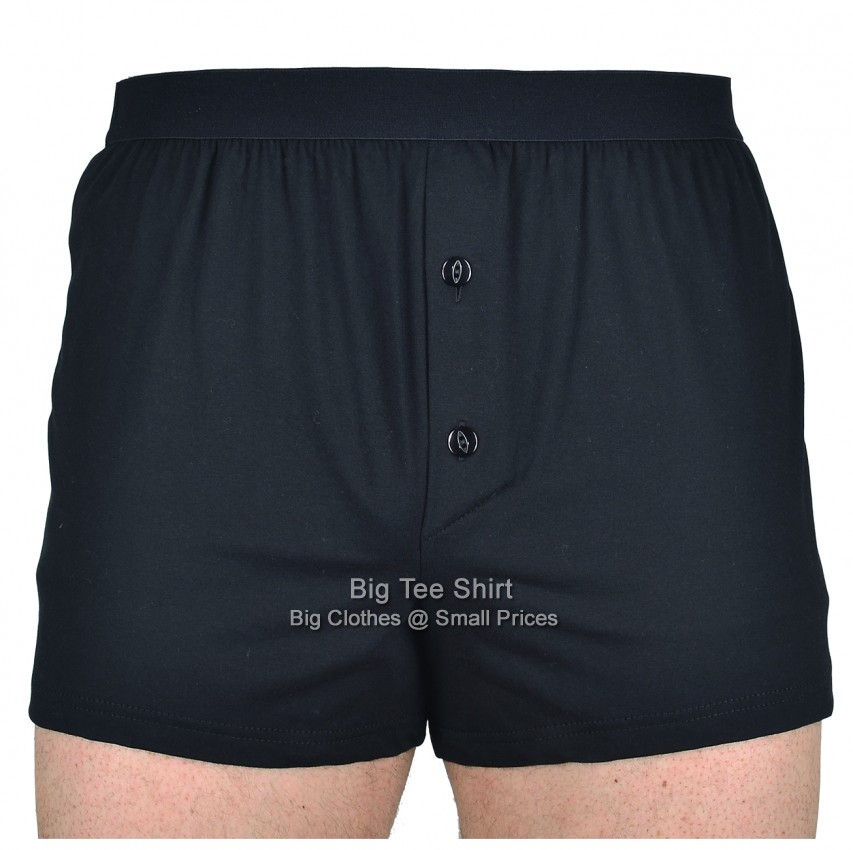 Black Big Tee Shirt Leese Stretch Boxer Shorts 