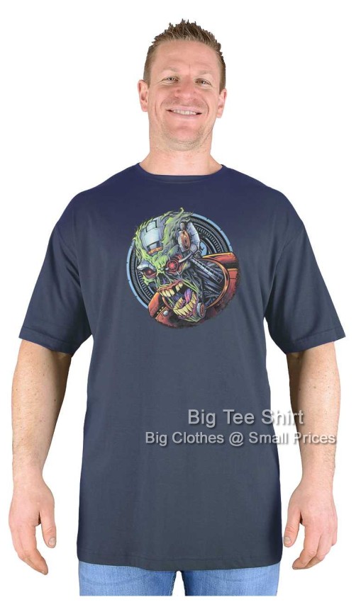 Charcoal Grey Big Tee Shirt Skullinator T-Shirt