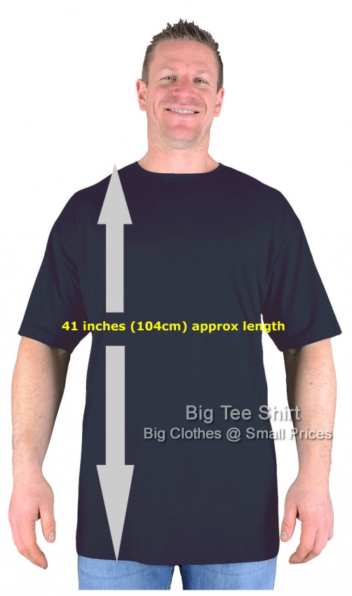 Black Big Tee Shirt Paddy Long Tall TShirt Nightshirt 