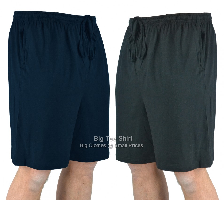 Black and Navy Blue Bains and Scott Craig TWIN PACK Shorts