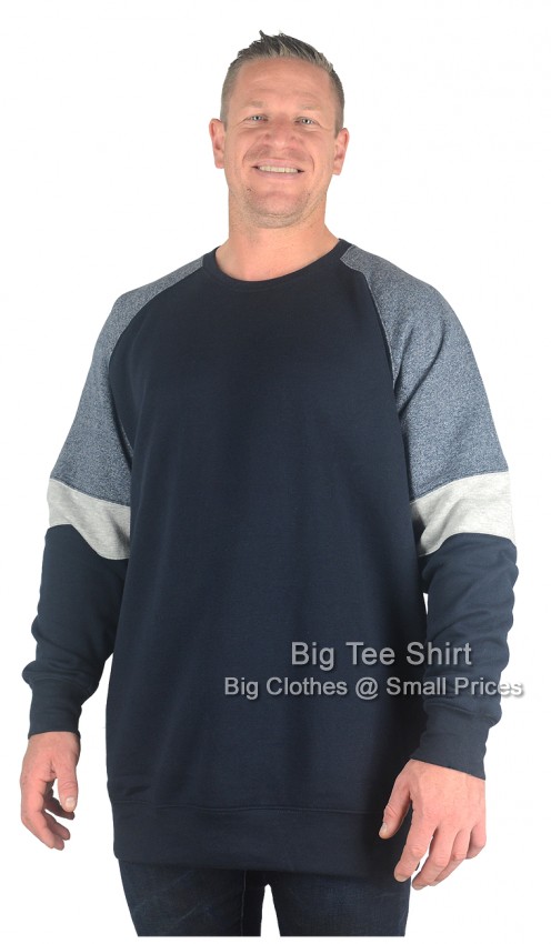 Navy Blue Kam Gofin Crew neck Sweatshirt  - EOL