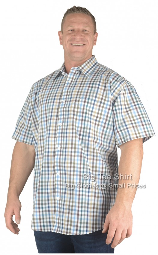Multicoloured Cotton Valley Distan Short Sleeve Check Shirt