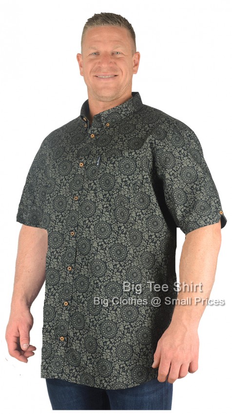 Dark Khaki Ben Sherman Gascon Short Sleeve Shirt - EOL