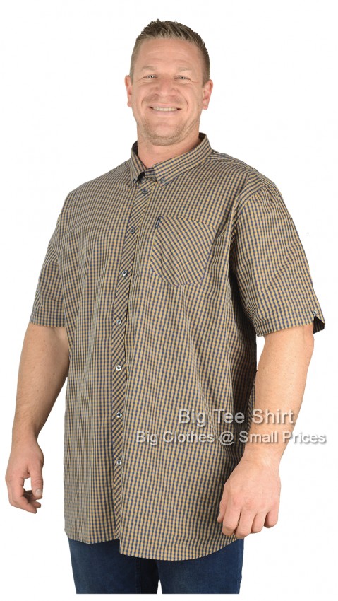 Ochre Ben Sherman Lautton Short Sleeve Shirt - EOL
