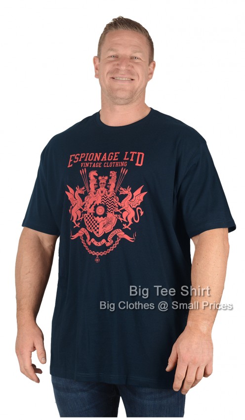 Navy Blue Espionage Banner T-Shirt 