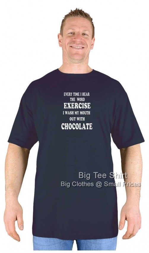 Black Big Tee Shirt Exercise T-Shirt
