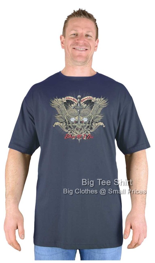 Charcoal Grey Big Tee Shirt Biker Covenant T-Shirt