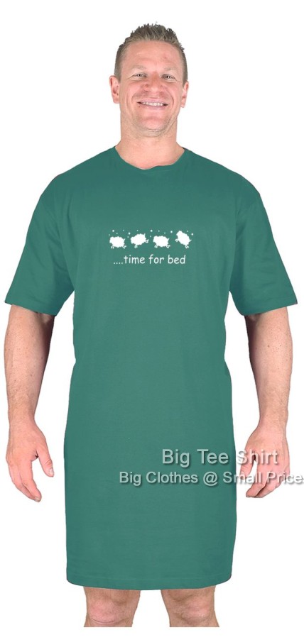  Sea Green Big Tee Shirt Sheepy Nightshirt