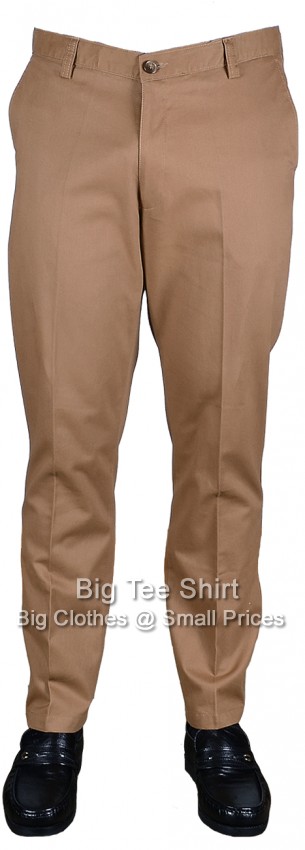 Tobacco Woodbury Harper Brushed Cotton Chino Style Trousers