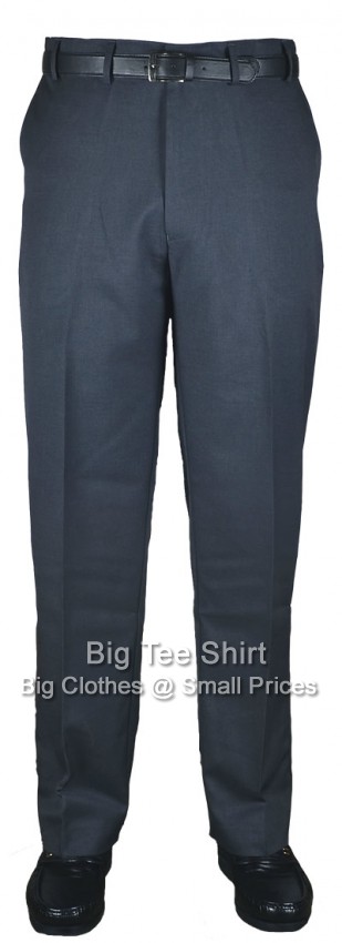 Charcoal Kam Louth FlexiWaist Chino Style Trousers