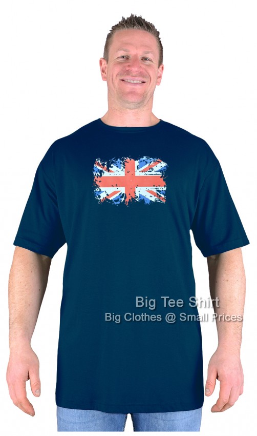 Navy Blue Big Tee Shirt Tattered Jack T-Shirt 