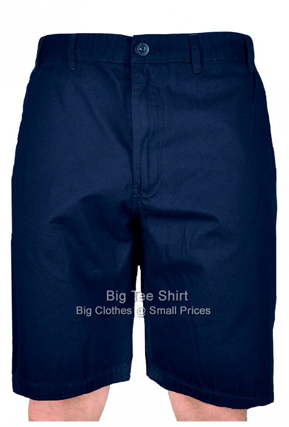 Navy Kam Pentan Brushed Cotton Shorts - EOL