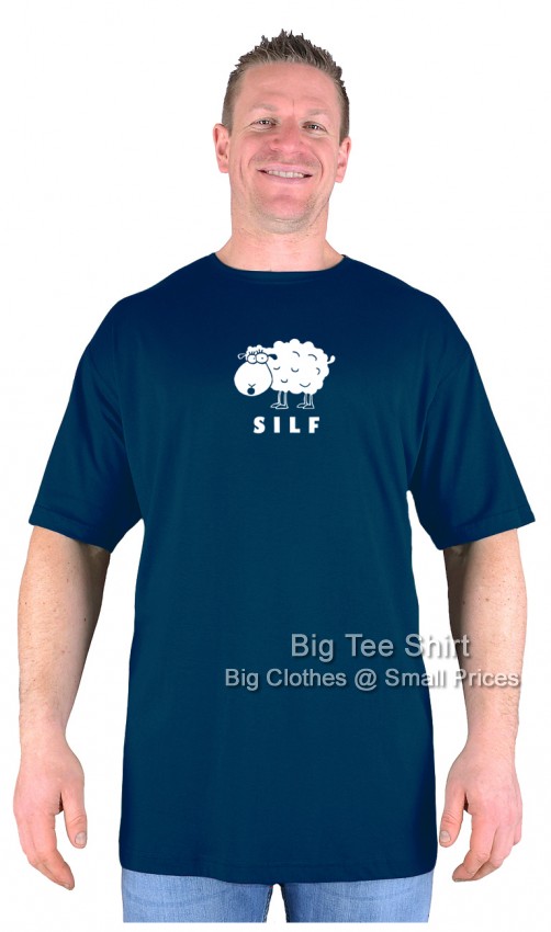 Navy Blue Big Tee Shirt SILF T-Shirt