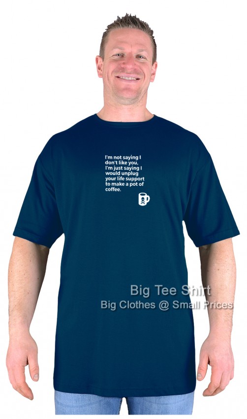 Navy Blue Big Tee Shirt Life Support T-Shirt