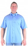 Cornflower Rael Brook Classic Plain Short Sleeve Shirt