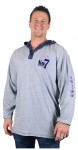 Marl Grey Pegasus Beaumont Long Sleeve T-Shirt with Hood (1221BT)