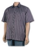 Multi Stripe Cattani Billerbeck Short Sleeve Shirt (825115-25) - End of line