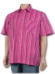 Red Multistripe Cattani Dusseldorf Short Sleeve Shirt (825146-37)