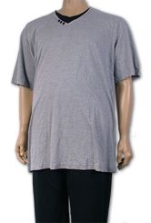 Grey\Black Espionage Henrik 31 Inch Inside  leg Long Pyjama Set (PJ0-37)