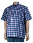 Blue Cattani Klinnsman Short Sleeve Shirt (186-5)
