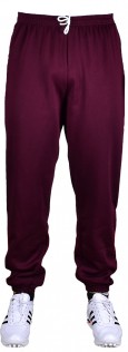 Burgundy Big Tee Shirt 29 Inch Inside Leg Jogging Bottoms (Elasticated Ankle)