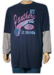 Navy Metaphor Panther Long Sleeve T-Shirt (01528)