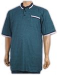 Navy Pool Green Espionage Falstaff Striped Polo Shirt PO-37