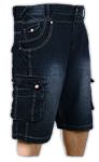Kam Dark Denim Pattle2 Shorts (KBS-Pattle2)