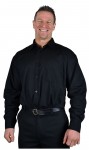 Black Double Two Classic  Long Sleeve Shirt