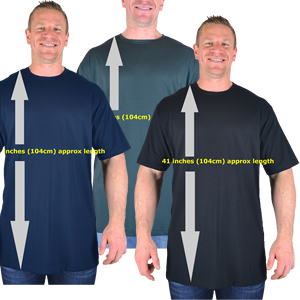 Extra Long Plain T-Shirts