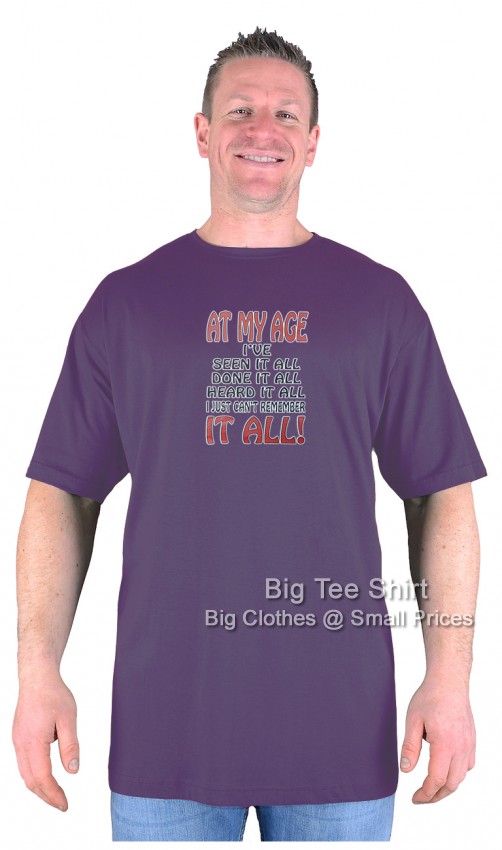 Purple Big Tee Shirt Remembering T-Shirt