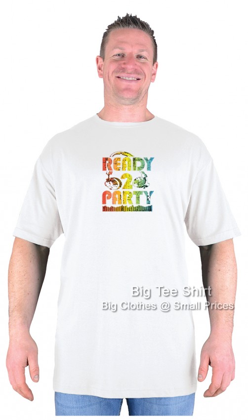 White Big Tee Shirt Party Phones T-Shirt