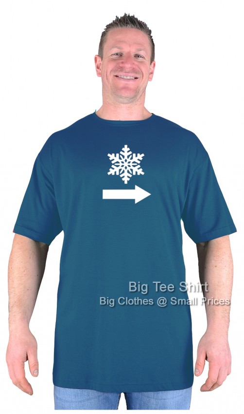 Petrol Big Tee Shirt Snowflake T-Shirt