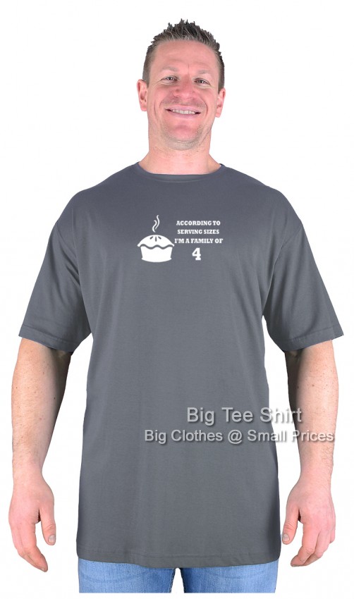 Slate Grey Big Tee Shirt Family of Four T-Shirt