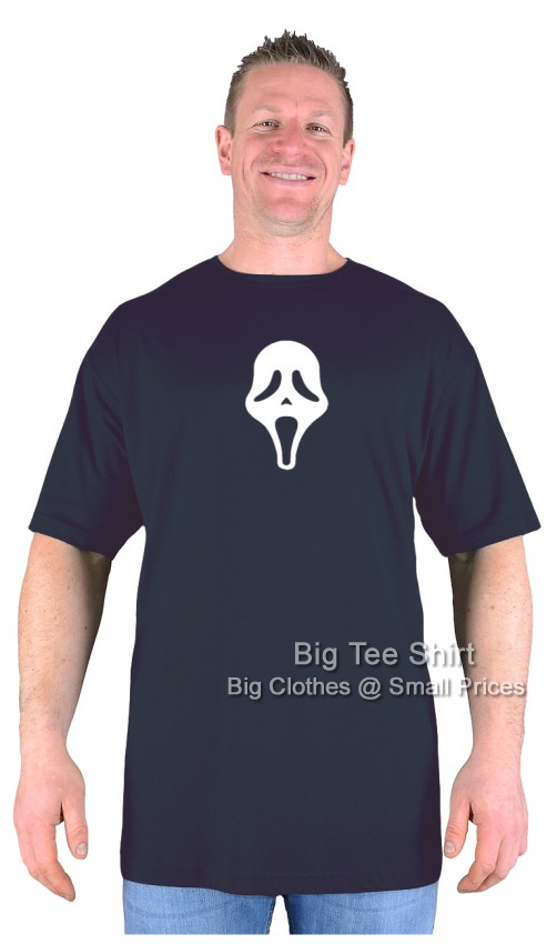 Black Big Tee Shirt Scream Mask T-Shirt
