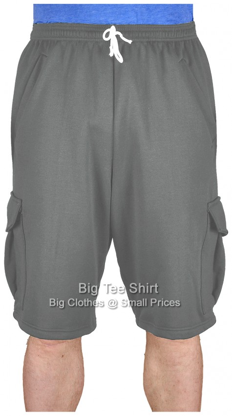 Raven Grey Big Tee Shirt Glenn Cargo Style Shorts