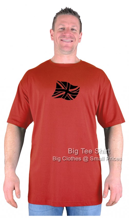 Terracotta Red Big Tee Shirt Black Jack T-Shirt