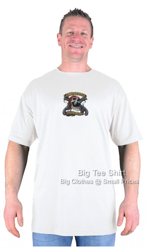 White Big Tee Shirt Swashbuckler T-Shirt