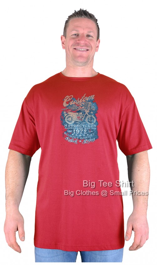 Red Big Tee Shirt Fastest Riders Biker T-Shirt