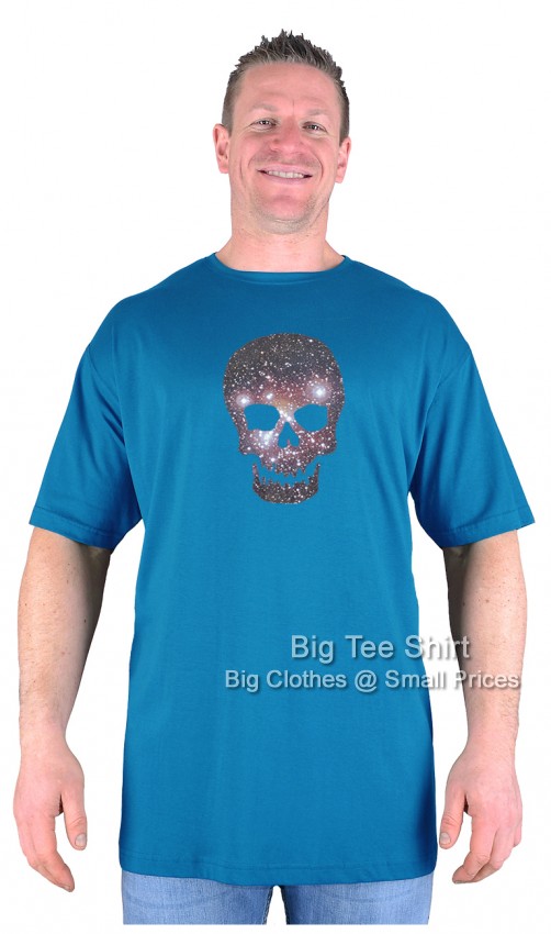 Blue Big Tee Shirt Heavens Skull T-Shirt