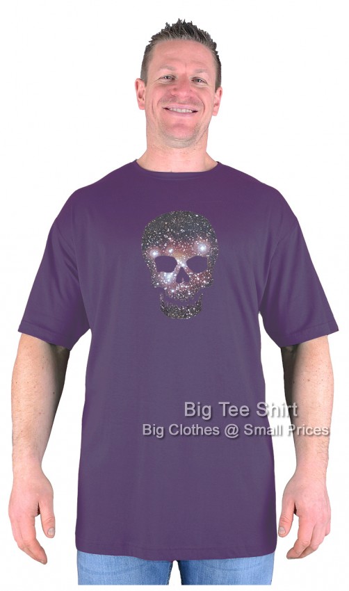 Purple Big Tee Shirt Heavens Skull T-Shirt