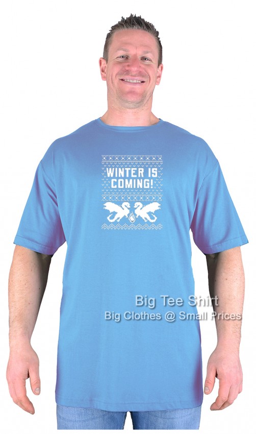 Soft Blue Big Tee Shirt Storm Approaches T-Shirt