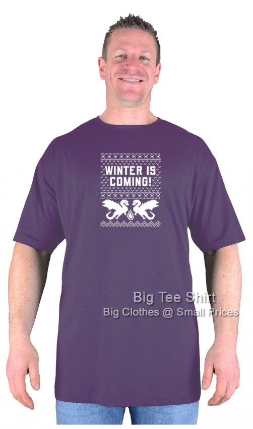 Purple Big Tee Shirt Storm Approaches T-Shirt