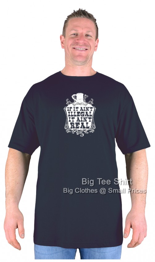 Black Big Tee Shirt Moonshine T-Shirt