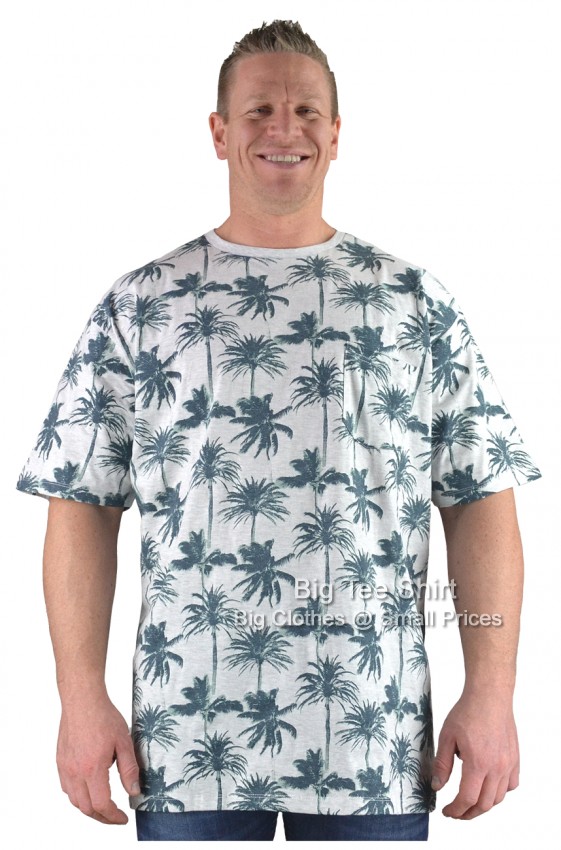 Marl Grey Espionage Holder Palm Tree T-Shirt