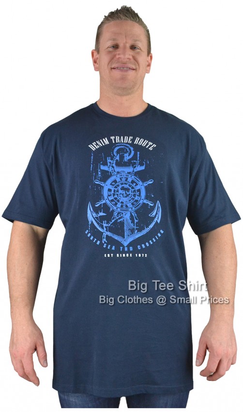 Navy Blue Metaphor Denim Trade T-Shirt