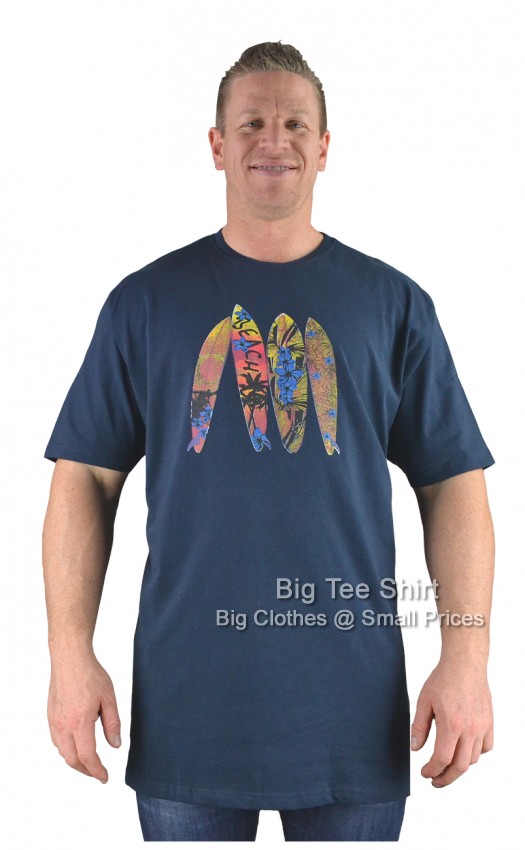 Navy Blue Metaphor Surf Boards T-Shirt