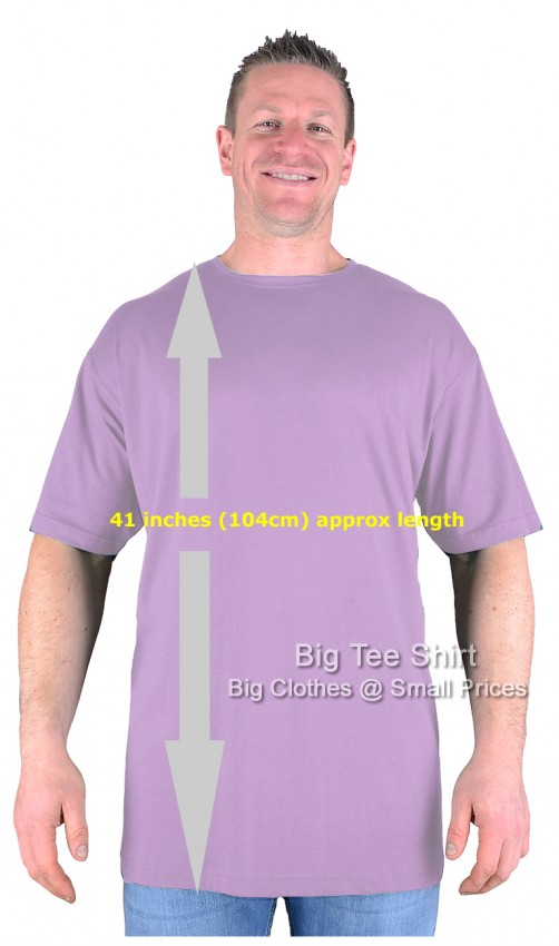 Lilac Big Tee Shirt Paddy Long Tall TShirt Nightshirt 