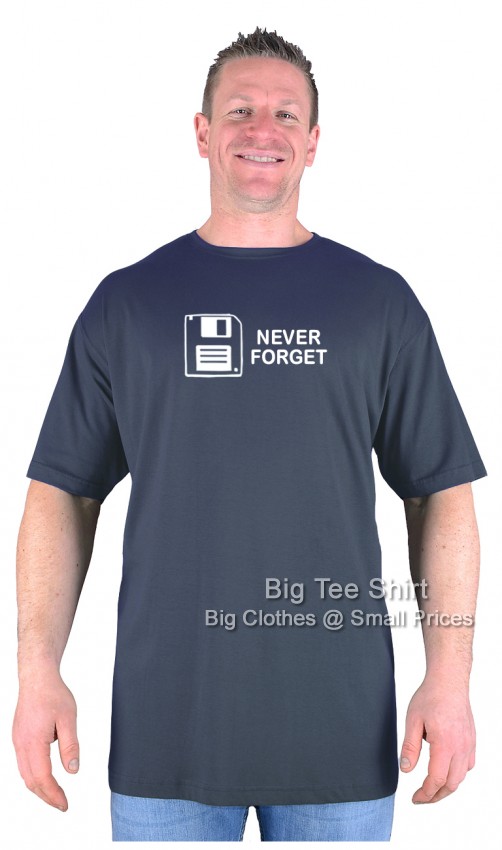 Charcoal Big Tee Shirt Floppy Disk T-Shirt