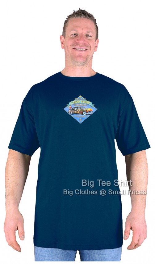 Navy Blue Big Tee Shirt Chop Shop T-Shirt